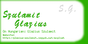 szulamit glazius business card